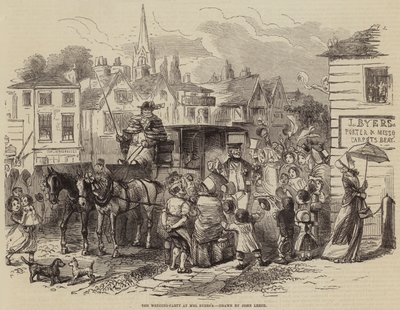 La fiesta de bodas en casa de la Sra. Byers de John Leech